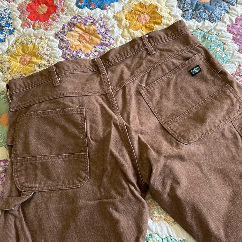 Brown CANVAS Utility Pants NWOT